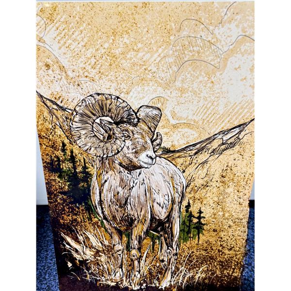 Elkhorn Coffee Roasters 10 bags of coffee and a metal art sign