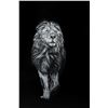 Image 1 : MLECOURTIER: Maryline Lecourtier Original Lion Painting Creation On Leather