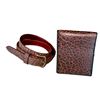 Image 1 : ENDRES EXOTIC LEATHERWORKS: Exotic Belt With Coordinating Wallet