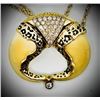 Image 1 : Appleby's Animals 18KT Yellow Gold “Leopard Spots" Pendant with Diamond Accents