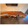 Image 2 : Burl Mesquite Wood and Antler Sofa Table