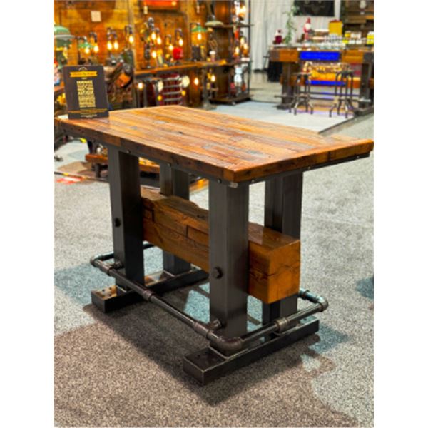 Industrial Cabin Timber Bar Table