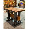 Image 1 : Industrial Cabin Timber Bar Table