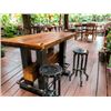 Image 2 : Industrial Cabin Timber Bar Table