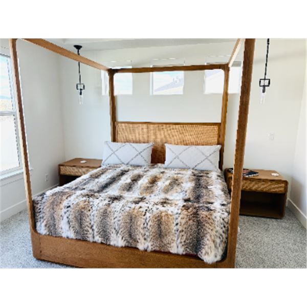 American Lynx Fur Blanket