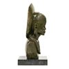 Image 3 : Green Verdite Sculpture titled "Zulu Maiden" by James Tandi