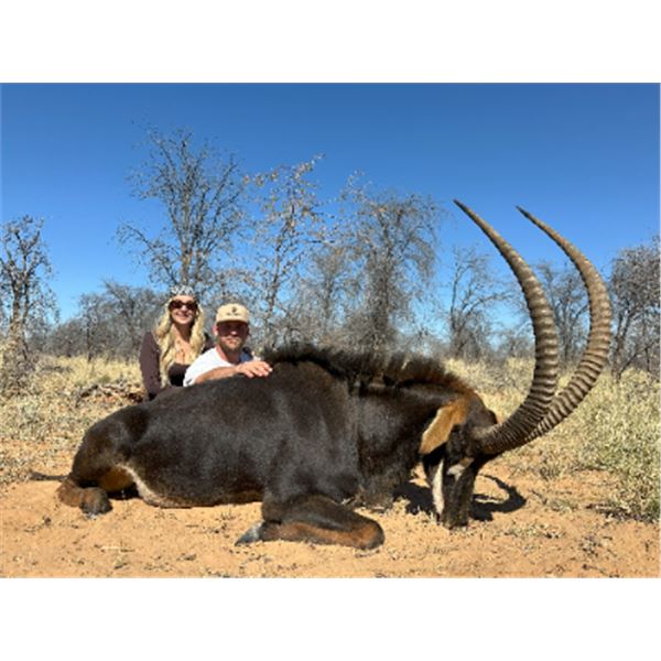 5-day South Africa Sable (up to 40inches) Hunt for Three Hunters