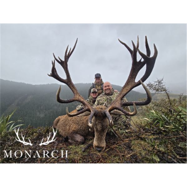 5-day New Zealand Red Deer Up To 400 SCI Hunt for One Hunter and One Non-Hunter