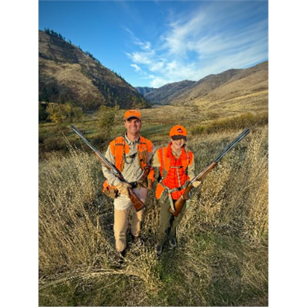 2-day/3-night Idaho Pheasant, Chukar and Partridge Late Season Hunt for Three Hunters