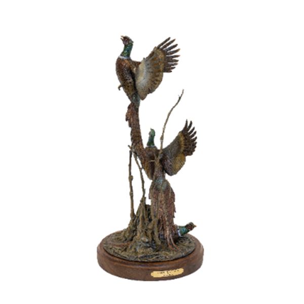 Bronze Sculpture Titled "A King High Flush" by Devin Rowe