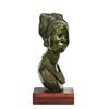Image 2 : “Zulu Traditional” Green Verdite Sculpture by James Tandi