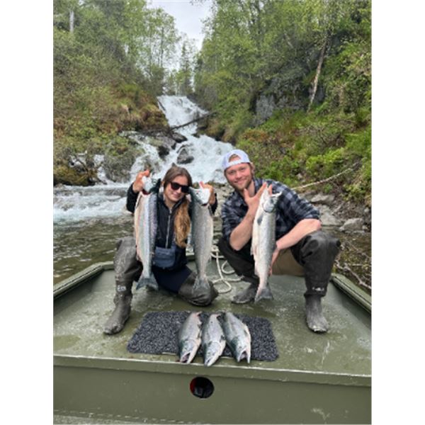 5-day/6-night Alaska Fishing Adventure for Salmon, Halibut and Rainbow Trout for Two Anglers