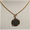 Image 1 : Ancient Byzantine Christ Coin beautifully set in 14ct gold