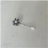 Image 1 : Bullet Bloom .45 Caliber Lapel or Hat Pin in Sterling Silver