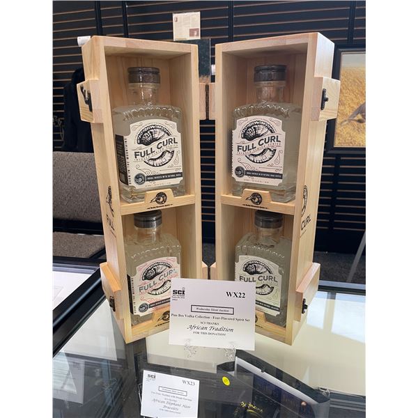 Pine Box Vodka Collection – Four-Flavored Spirit Set