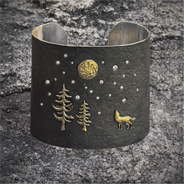 Shompole Collections Howling Wolf Cuffs