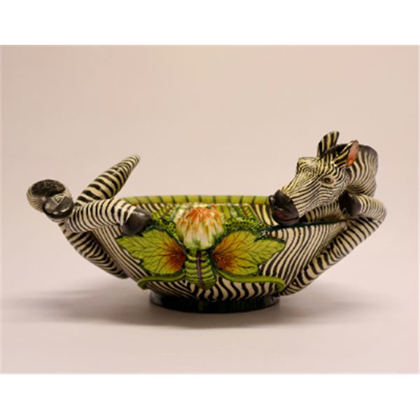 Zebra Vessel by Ardmore Ceramic Art