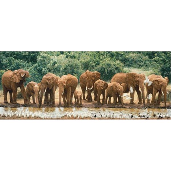 Fine Art Giclee on Canvas Titled "Heavy Drinkers" by Simon Combes