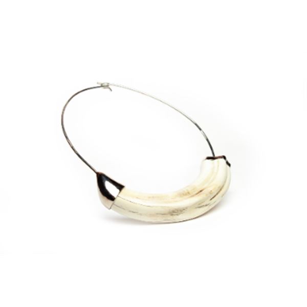 Handmade Sterling Silver Warthog Necklace by Fedha Nyuki