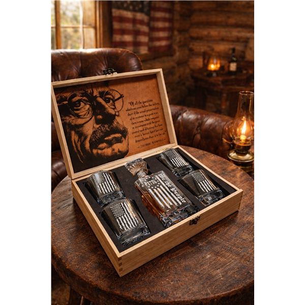 Custom Teddy Roosevelt Decanter Set