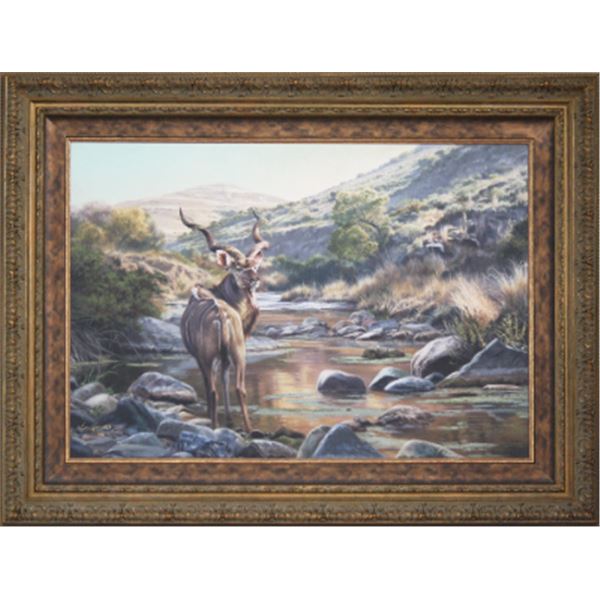 "Kudu Haven" limited edition 10/99 on canvas by David Langmead