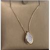 Image 2 : Stunning gold with Diamond necklace and matching earrings set