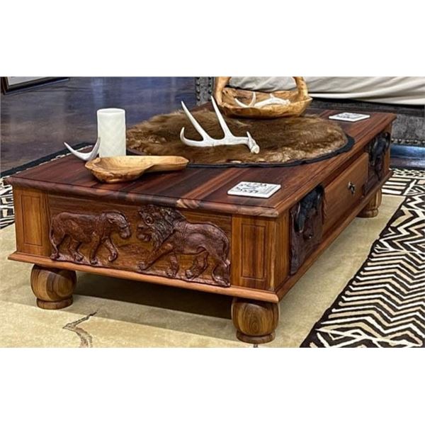 Coffee Table Made from Kiaat Wood SA Teak