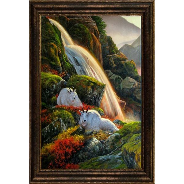 407 #LUN-07 “Tucked Away” Original Oil Painting  by Dallen Lambson