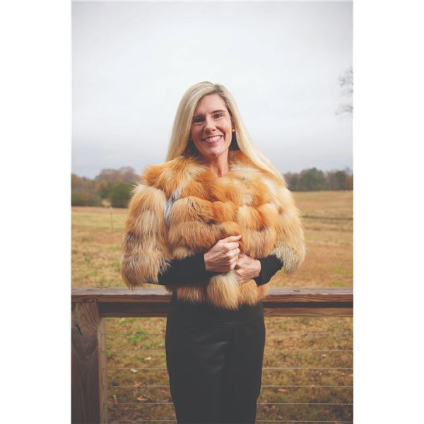 708 #SLA-08 Holloway Furs Red Fox Bolero Jacket