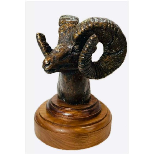 732 #SLA-32 “Strong And Proud - Snake River Royalty”  Ram Bronze by Justin Young