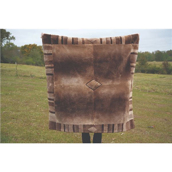 738 #SLA-38 Holloway Furs Six Skin Sheared Beaver Throw