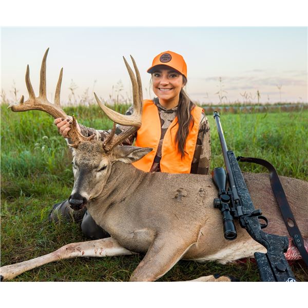 Kansas Rifle Whitetail Hunt for 1 with BuckVentures