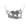 Image 1 : KEY AUCTION ITEM # 1 -Studio Pandora Sterling Silver Leopard Necklace