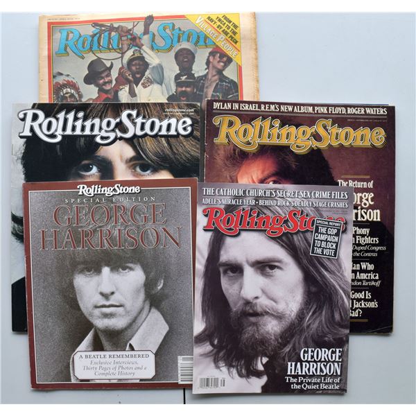 Rolling Stone Magazines featuring George Harrison