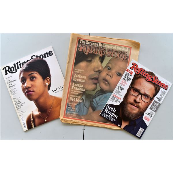 Rolling Stone Magazines featuring Aretha Franklin