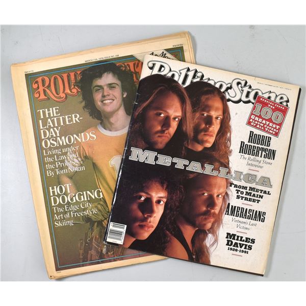 Rolling Stone Magazine featuring The Osmonds & Metallica