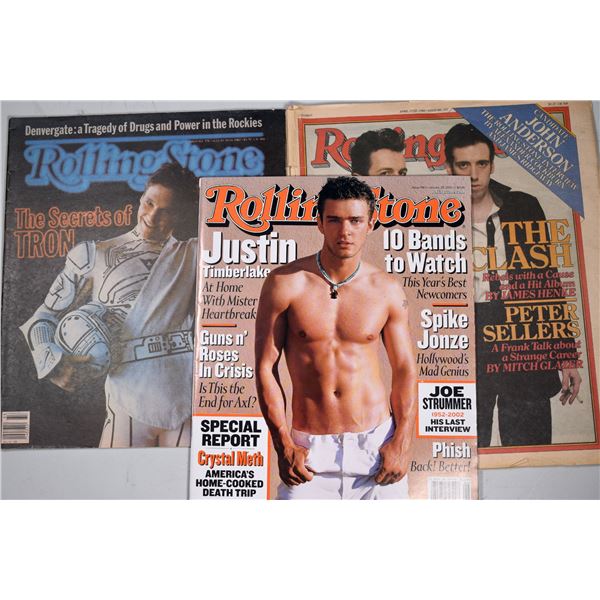 Rolling Stone Magazine featuring Tron, The Clash, Justin Timberlake