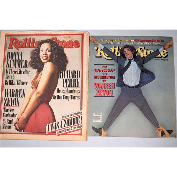 Rolling Stone Magazine featuring Warren Zevon & Donna Summer