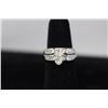 Image 2 : 10K WG Diamond Bridal Set w/One Marquise Cut Diamond w/14 Round Cut