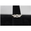 Image 2 : 14K YG Diamond Ring w/One Cut Diamond and 2 Round Cut Diamonds.