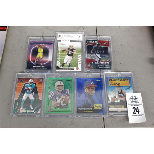 7-Showcase Collector Trading Card Sanders/Quinn - 7 X $
