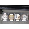 Image 1 : 4-Showcase Autographed Baseball Signed Allroy/Cone/Piersall/Baines - 4 X $