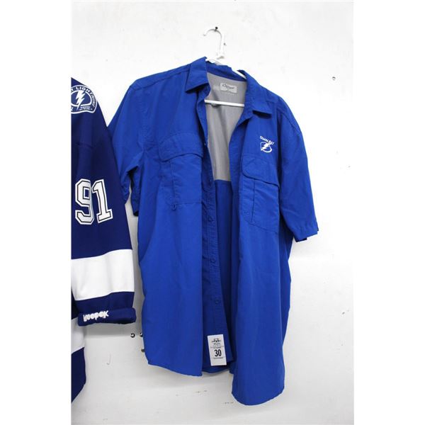 TB Lightning Blue Fishing Shirt