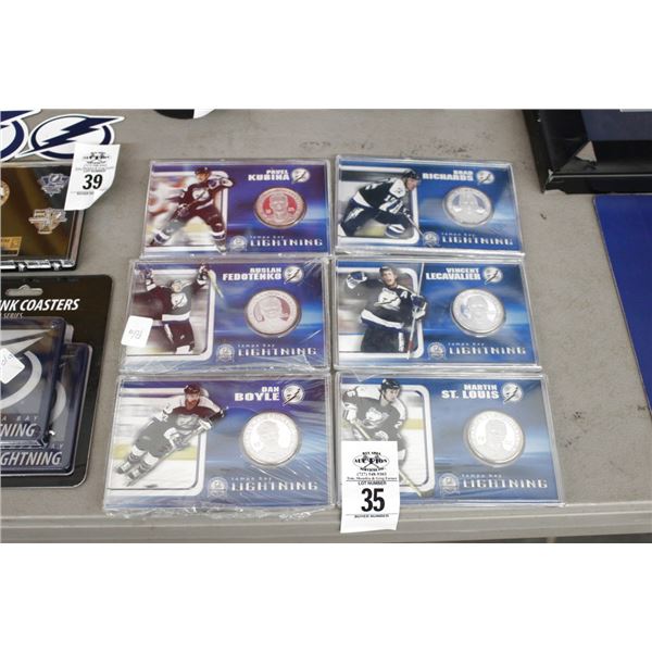 6-TB Lightning Showcased Trading Card w/Medallion - 6 X $