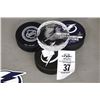 Image 1 : TB Lightning Autographed Puck, Card Holder, Memorabilia