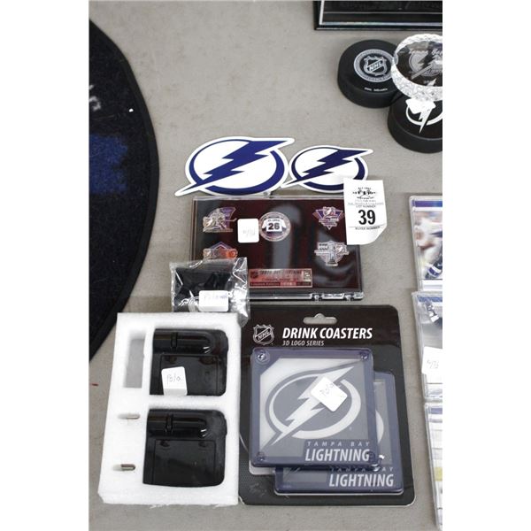 TB Lightning Souvenir Pins, Drink Coaster, Memorabilia