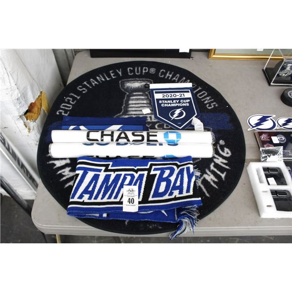 TB Lightning Souvenir Mat, Flags, Banners, Memorabilia