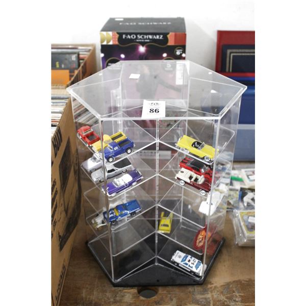 Collector Die Cast Cars w/Plexi Showcase