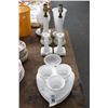 Image 1 : Milk Glass Dishes, Mugs, Candlestands, Lamps