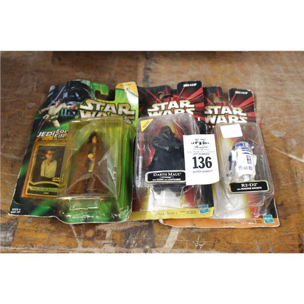 Star Wars Collector Figurines - 3 Unopened